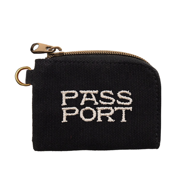PASS PORT(パスポート)/ EMPTY POCKETS COIN POUCH -BLACK-