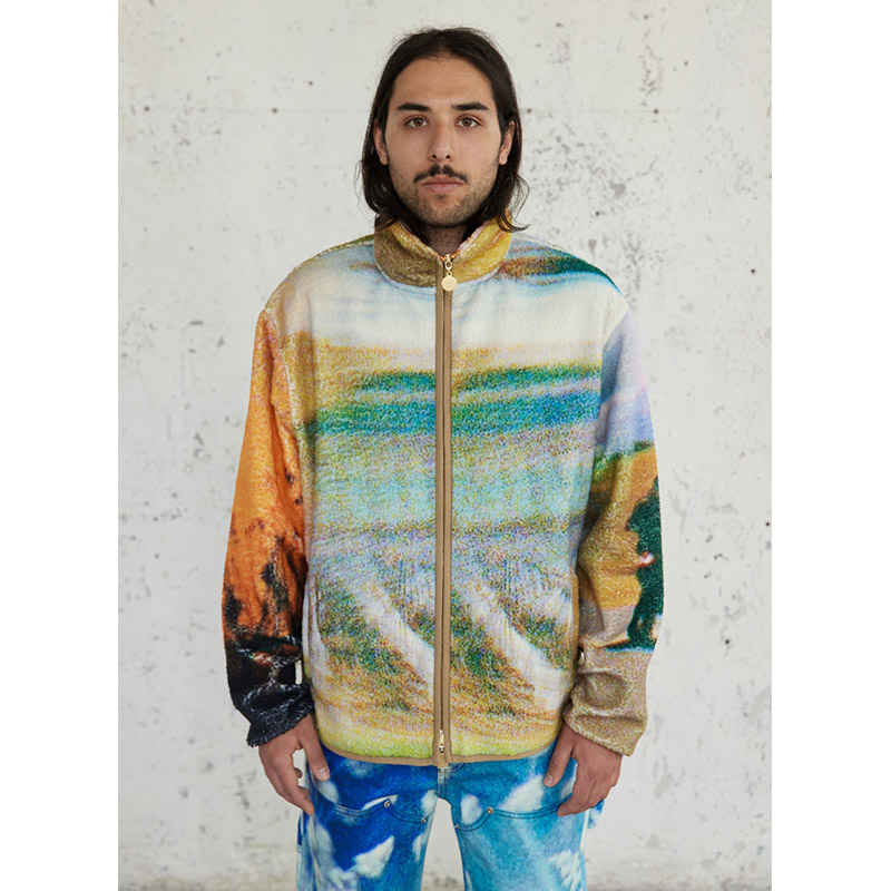 RASSVET(ラスベート)/ SCENARIO TWO FLEECE JACKET -MULTI-