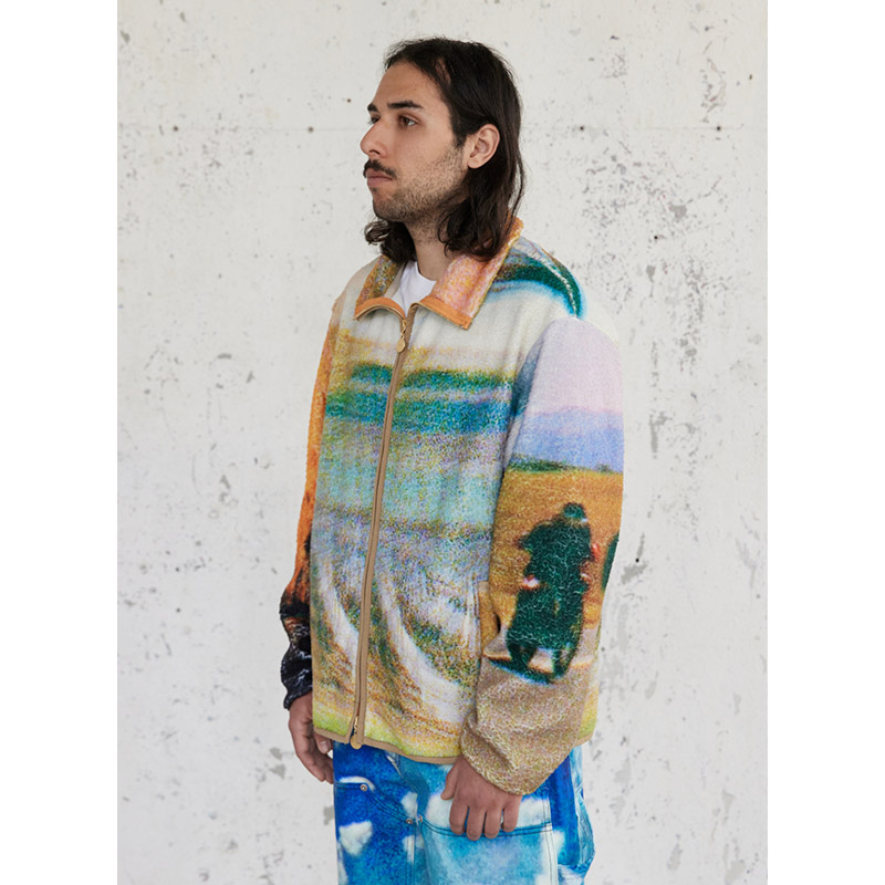 RASSVET(ラスベート)/ SCENARIO TWO FLEECE JACKET -MULTI-