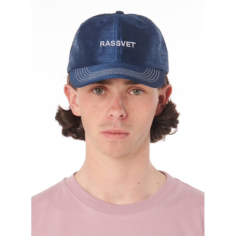 RASSVET(ラスベート)/ RASSVET LOGO 6 PANEL CAP -NAVY-