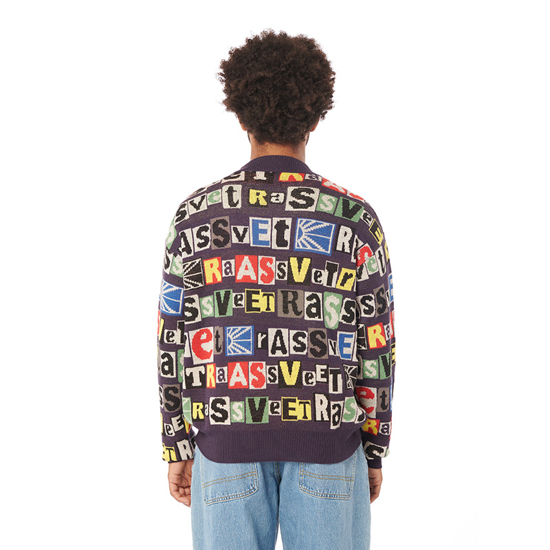 RASSVET(ラスベート)/ TYPO CLASSIC CREWNECK JUMPER -MULTI-