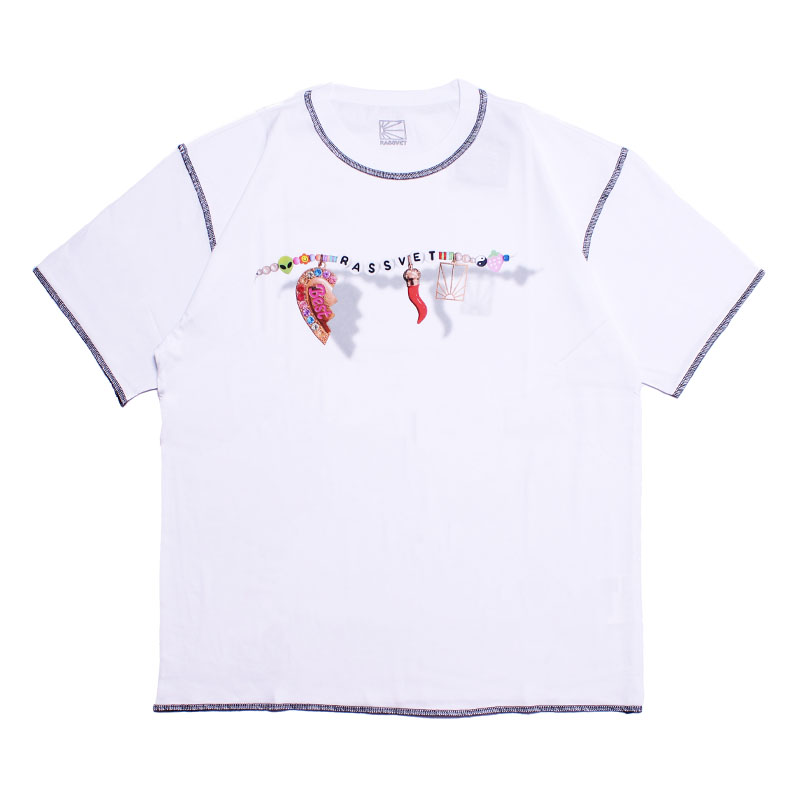 RASSVET(ラスベート)/ BRACELET TEE SHIRT -WHITE-