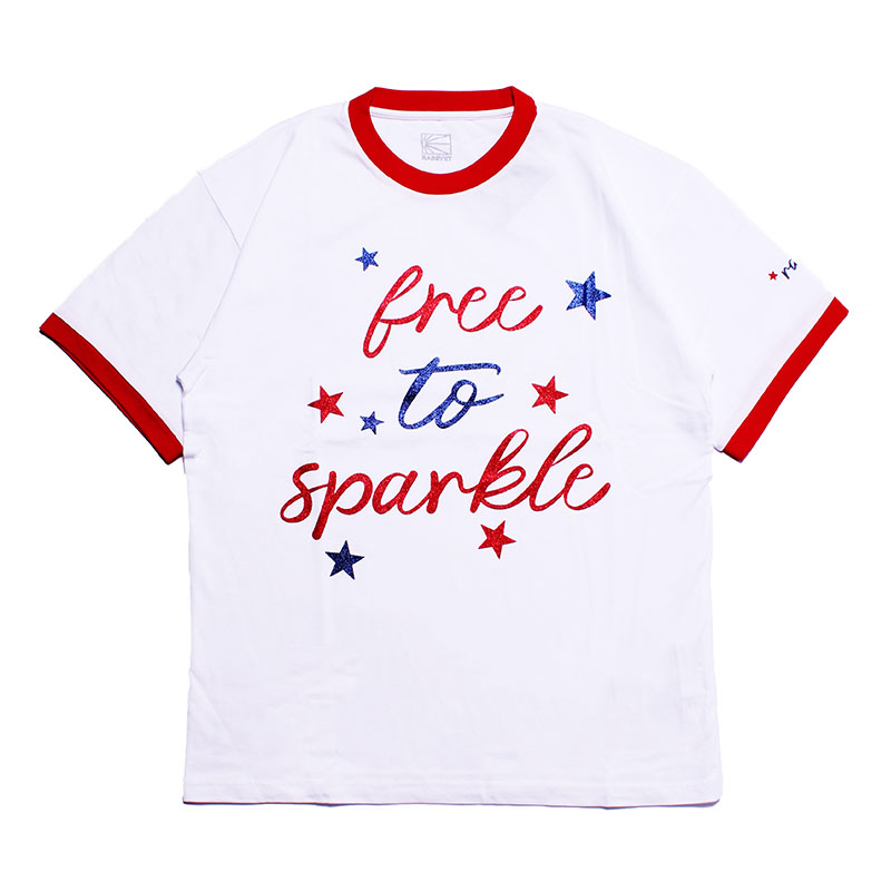 RASSVET(ラスベート)/ FREE TO SPARKLE TEE SHIRT -WHITE-