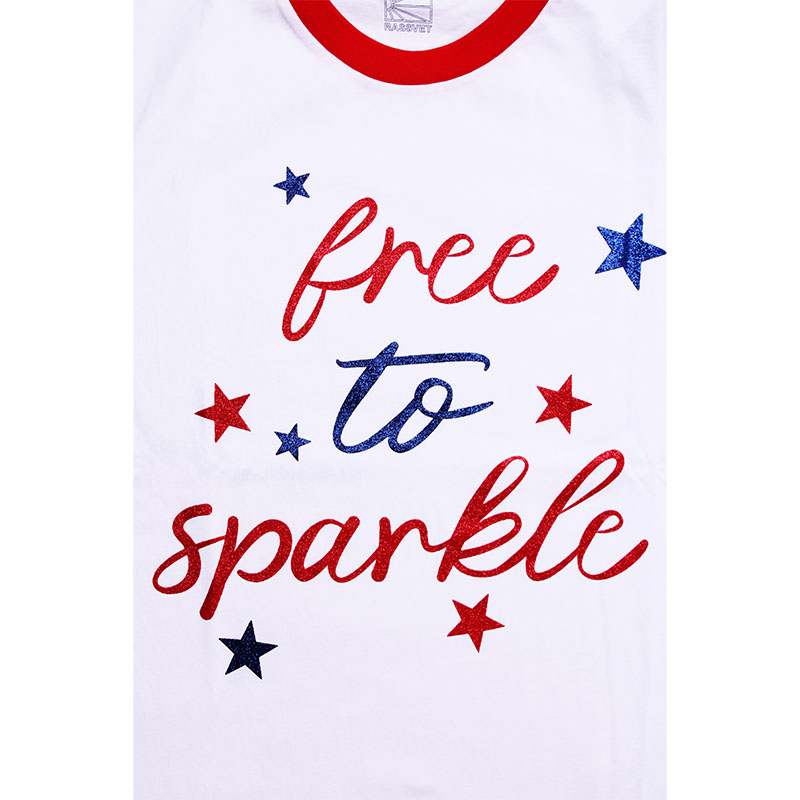 RASSVET(ラスベート)/ FREE TO SPARKLE TEE SHIRT -WHITE-