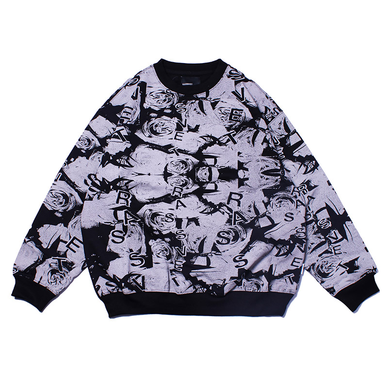 RASSVET(ラスベート)/ ROSES ALL OVER PRINT CREWNECK SWEATSHIRT -2.COLOR-