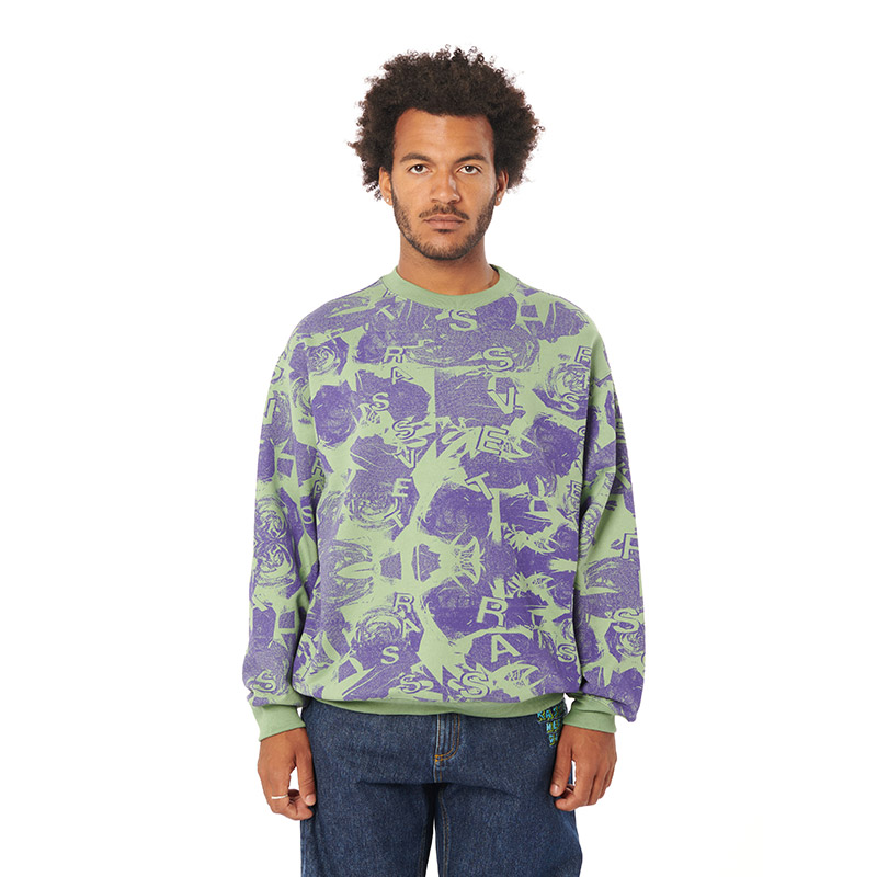 RASSVET(ラスベート)/ ROSES ALL OVER PRINT CREWNECK SWEATSHIRT -2.COLOR-