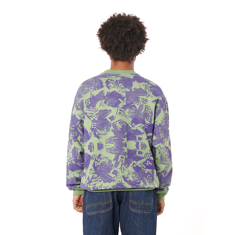 RASSVET(ラスベート)/ ROSES ALL OVER PRINT CREWNECK SWEATSHIRT -2.COLOR-