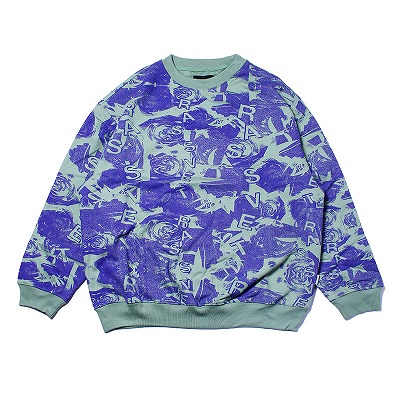 RASSVET(ラスベート)/ ROSES ALL OVER PRINT CREWNECK SWEATSHIRT -2.COLOR-