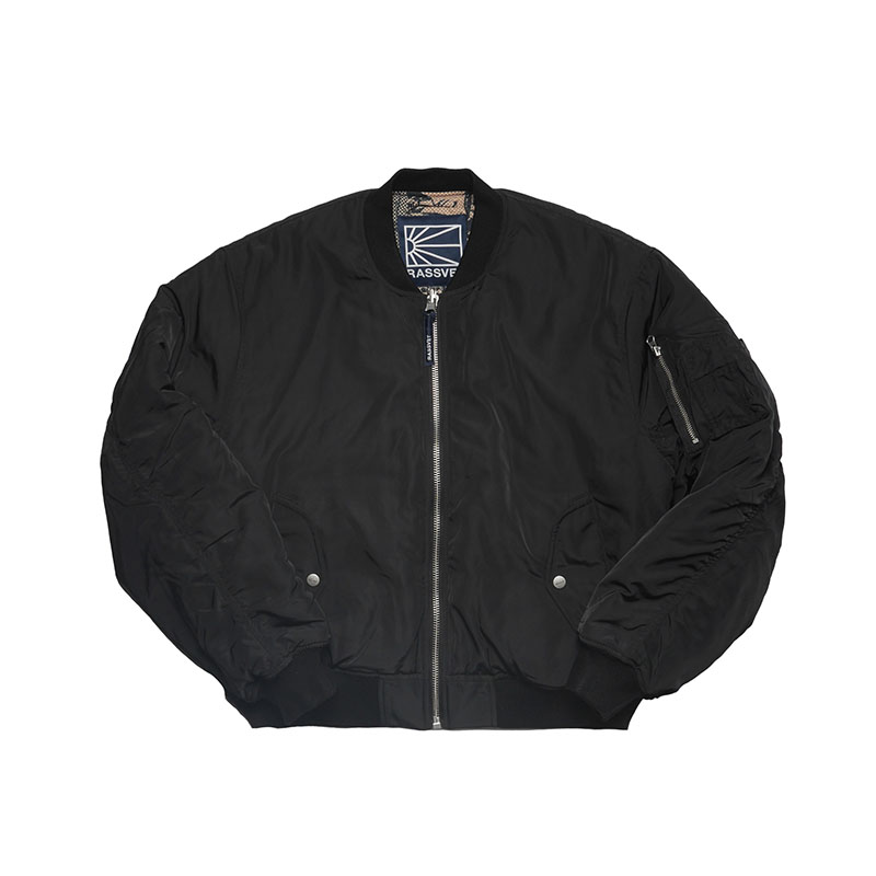 RASSVET(ラスベート)/ COLLAGE BOMBER JACKET -BLACK-