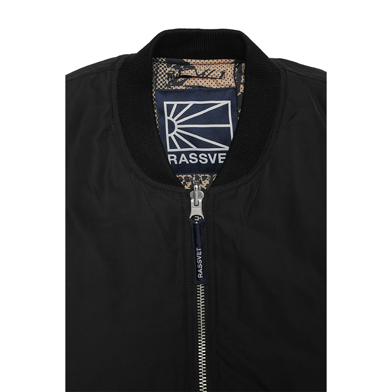 RASSVET(ラスベート)/ COLLAGE BOMBER JACKET -BLACK-