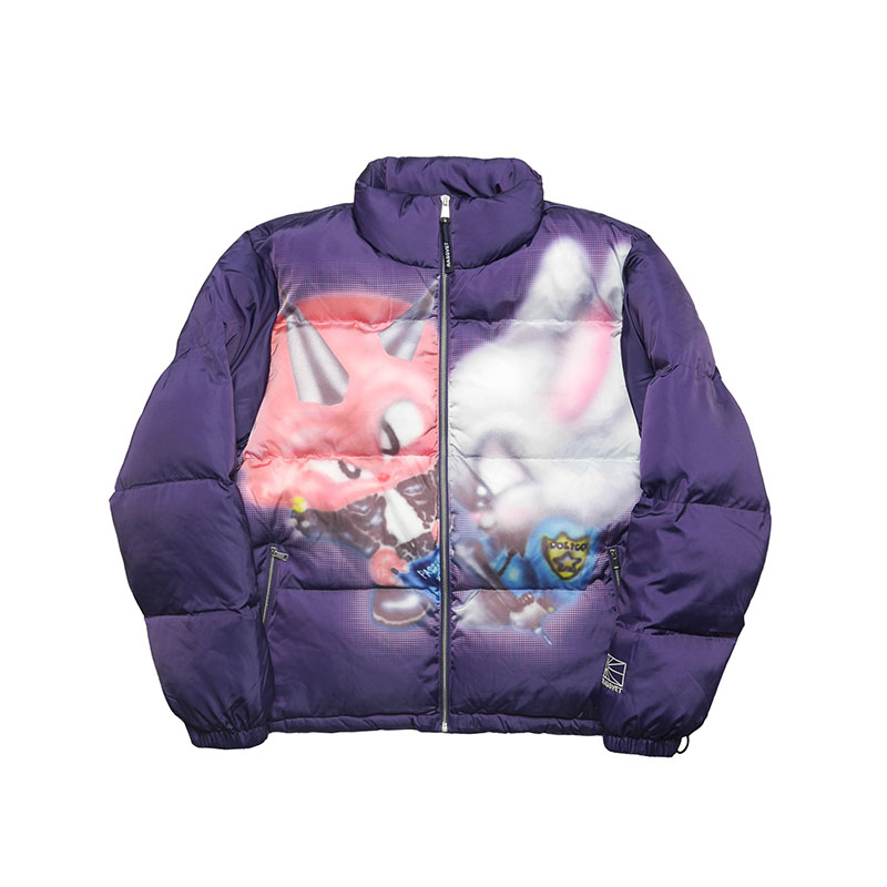 RASSVET(ラスベート)/ TROUBLE PUFFER JACKET -PURPLE-