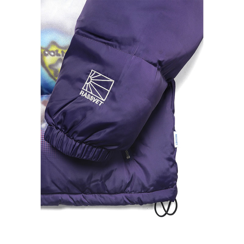 RASSVET(ラスベート)/ TROUBLE PUFFER JACKET -PURPLE-