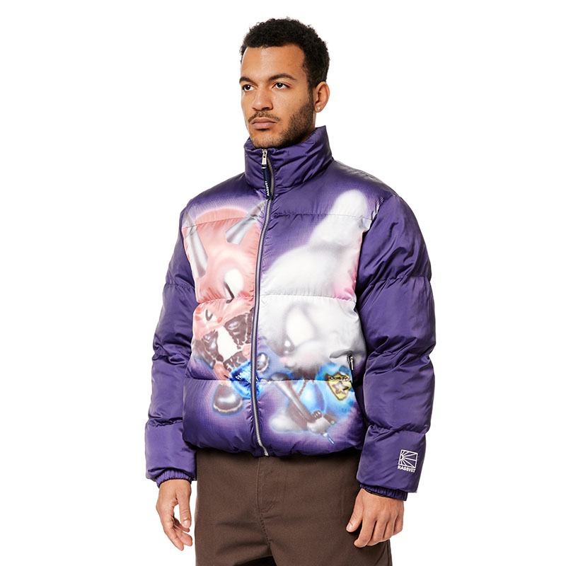 RASSVET(ラスベート)/ TROUBLE PUFFER JACKET -PURPLE-