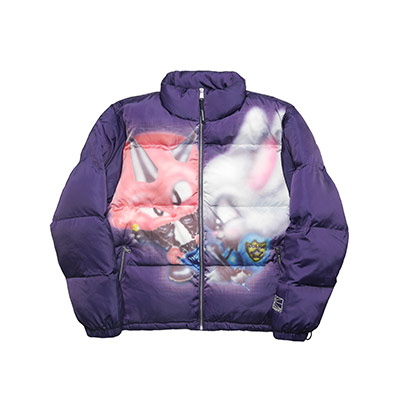 RASSVET(ラスベート)/ TROUBLE PUFFER JACKET -PURPLE-