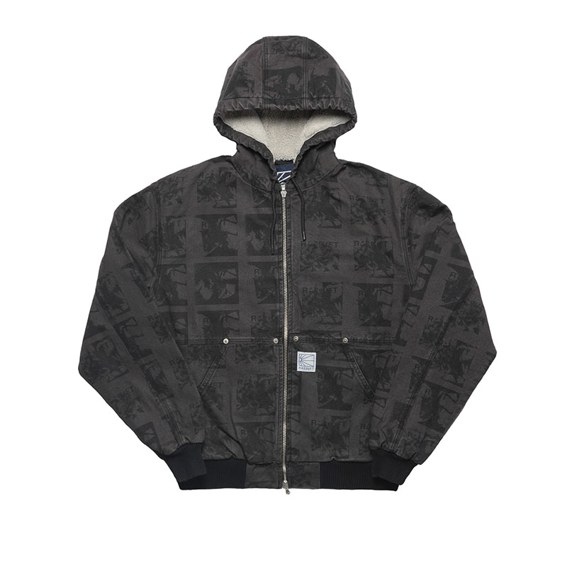 RASSVET(ラスベート)/ FLOWERS HOODED JACKET -D.GREY-