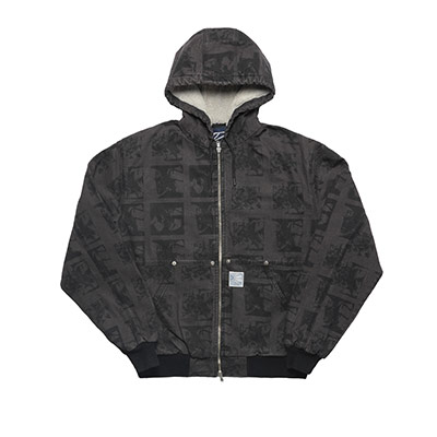 RASSVET(ラスベート)/ FLOWERS HOODED JACKET -D.GREY-