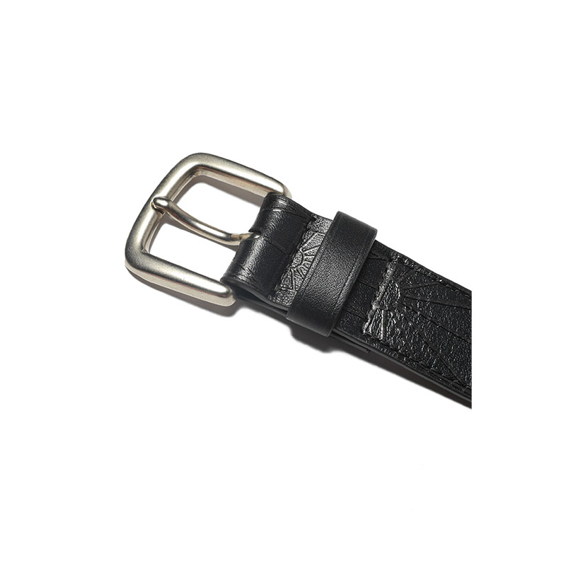 RASSVET(ラスベート)/ RASSVET LOGO BELT LEATHER -BLACK-