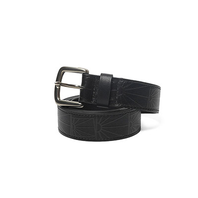 RASSVET(ラスベート)/ RASSVET LOGO BELT LEATHER -BLACK-