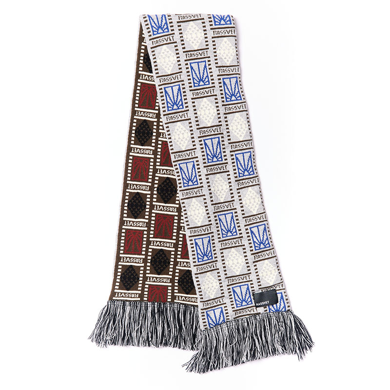 RASSVET(ラスベート)/ RASSVET LOGO SCARF -MULTI-