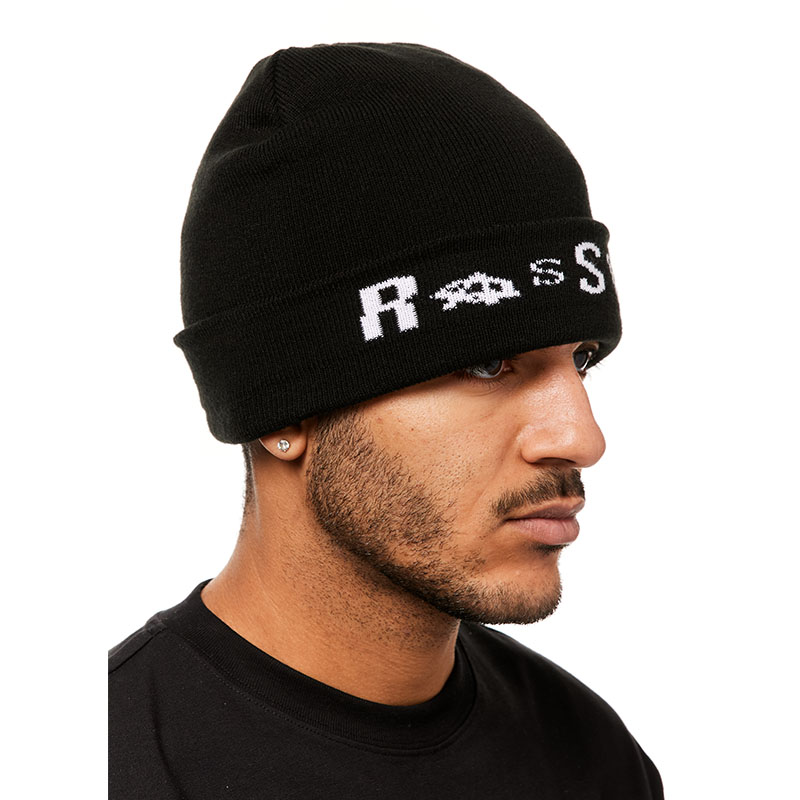 RASSVET(ラスベート)/ RASSVET LOGO BEANIE -BLACK-