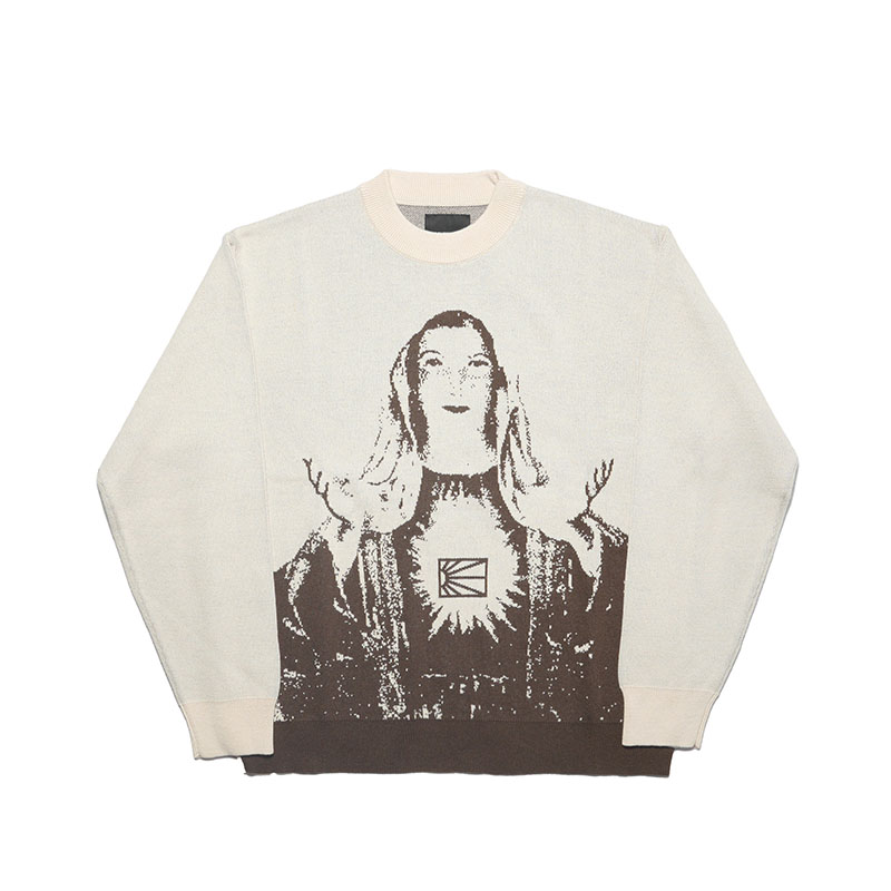 RASSVET(ラスベート)/ MERRY JACQUARD SWEATER -BEIGE-