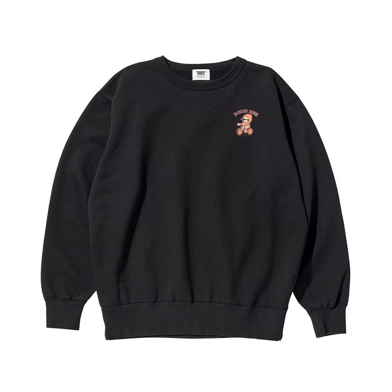 坩堝-RUTSUBO-(ルツボ)/ YUMYUM CREW SWEAT（ZECS）-2.COLOR-(BLACK)
