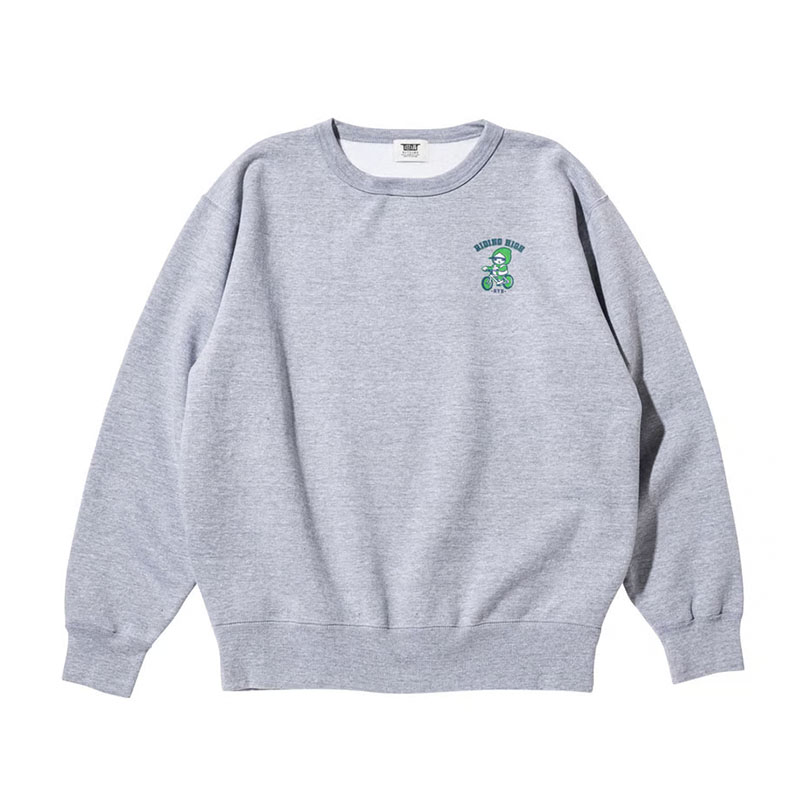 坩堝-RUTSUBO-(ルツボ)/ YUMYUM CREW SWEAT（ZECS）-2.COLOR-(GREY)