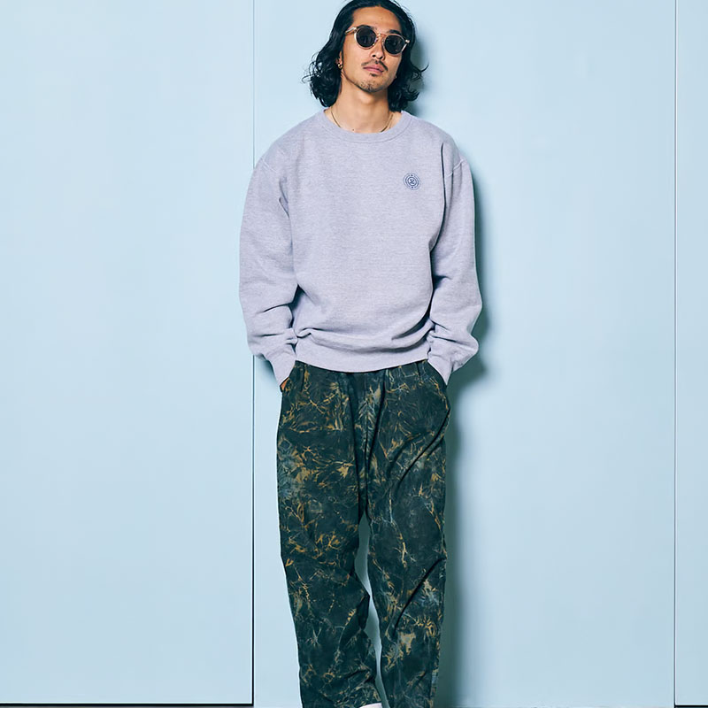 坩堝-RUTSUBO-(ルツボ)/ STAPLE CREW SWEAT -2.COLOR-