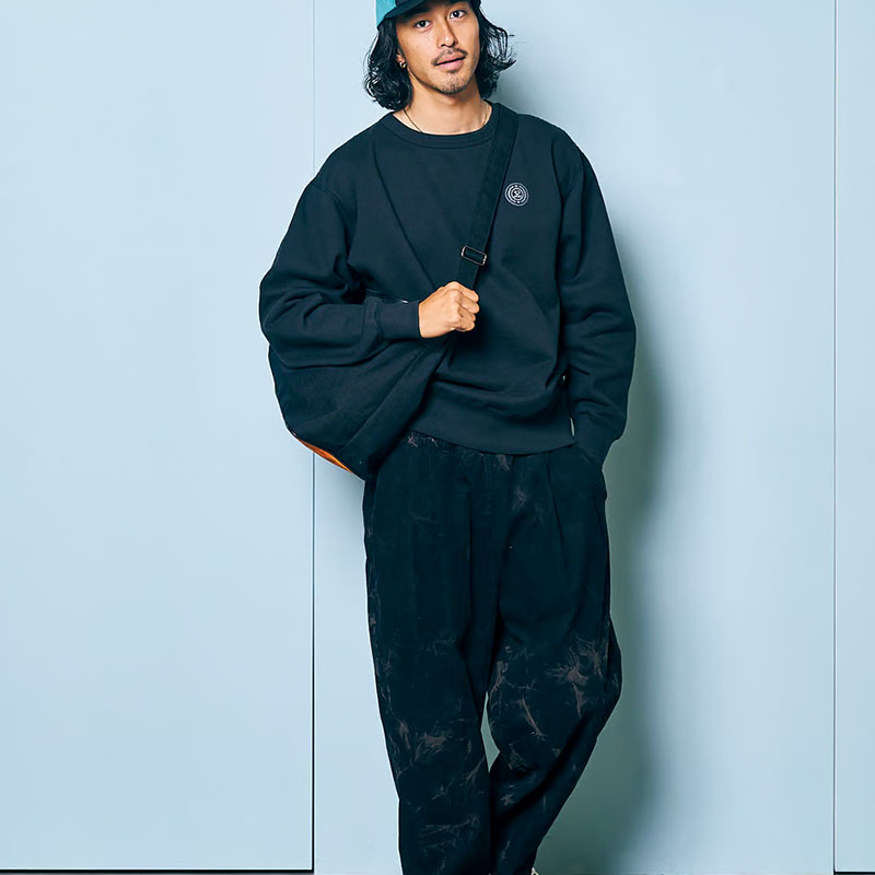 坩堝-RUTSUBO-(ルツボ)/ STAPLE CREW SWEAT -2.COLOR-