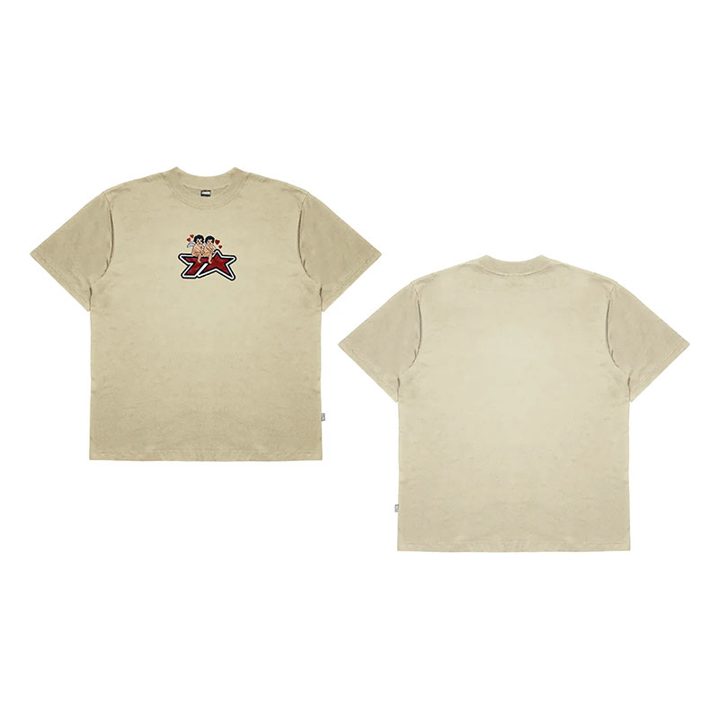TELEVISI STAR(テレビジスター)/ TSTART CC TVS TEE × NAKEN WIJAYA -BEIGE-