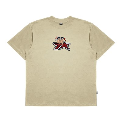 TELEVISI STAR(テレビジスター)/ TSTART CC TVS TEE × NAKEN WIJAYA -BEIGE-