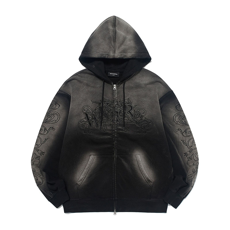 WKNDRS(ウィーケンダーズ)/ ART NOUVEAU ZIPUP HOODIE -2.COLOR-(BLACK)
