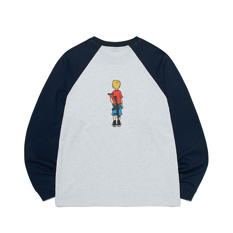 WKNDRS(ウィーケンダーズ)/ M4A1 RAGLAN LONG SLEEVE -2.COLOR-