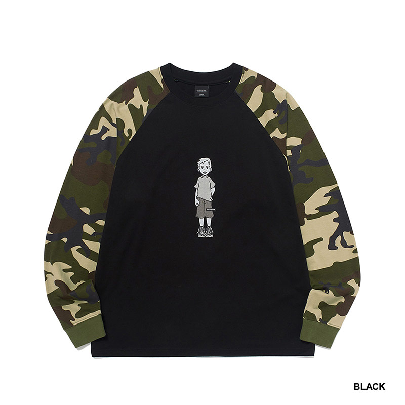 WKNDRS(ウィーケンダーズ)/ M4A1 RAGLAN LONG SLEEVE -2.COLOR-