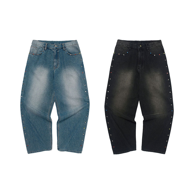 WKNDRS(ウィーケンダーズ)/ SIDE STUDDED PANTS -2.COLOR-