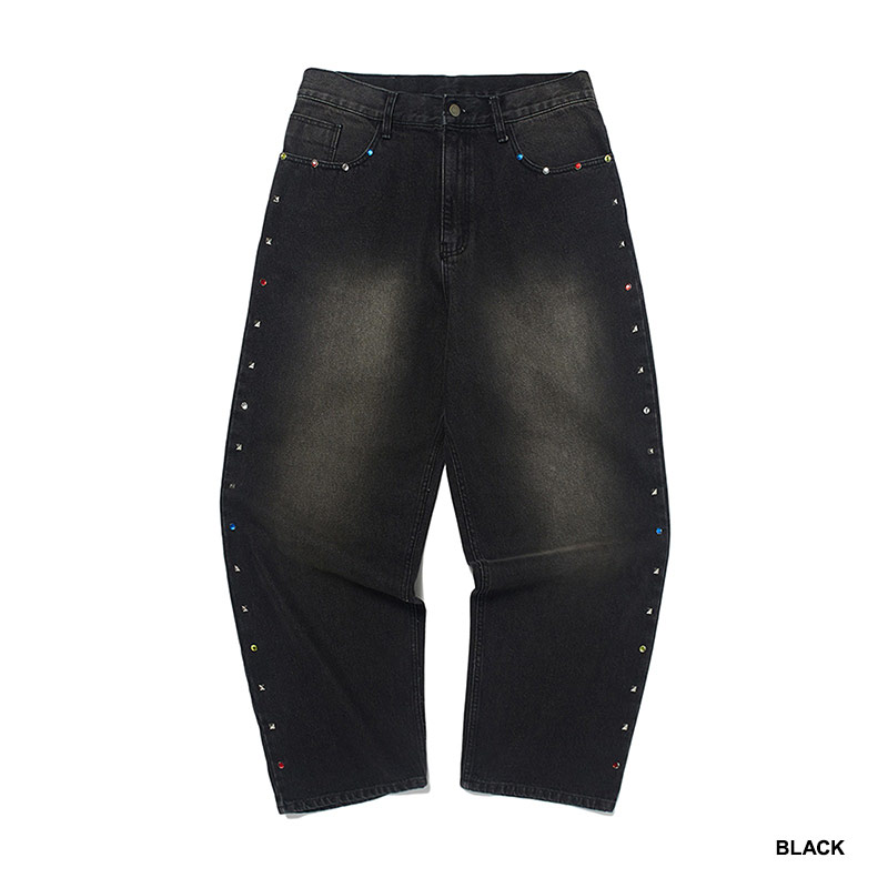WKNDRS(ウィーケンダーズ)/ SIDE STUDDED PANTS -2.COLOR-