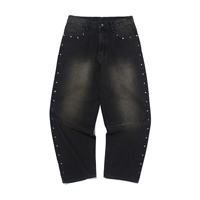 WKNDRS(ウィーケンダーズ)/ SIDE STUDDED PANTS -2.COLOR-