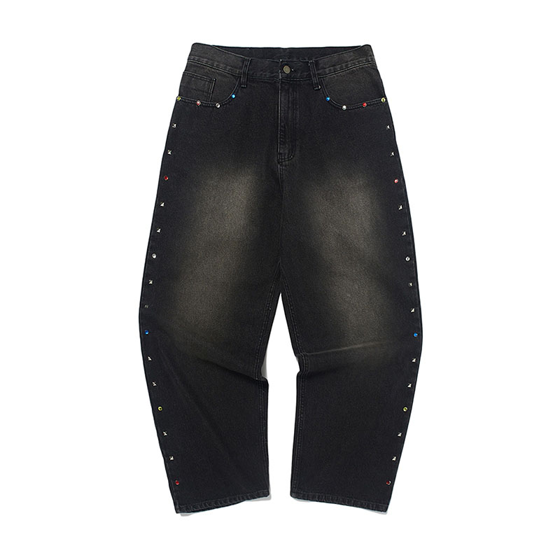 WKNDRS(ウィーケンダーズ)/ SIDE STUDDED PANTS -2.COLOR-(BLACK)