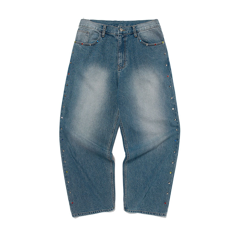 WKNDRS(ウィーケンダーズ)/ SIDE STUDDED PANTS -2.COLOR-(L.DENIM)
