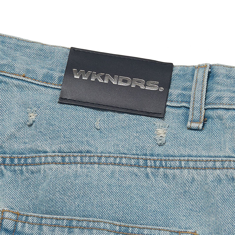 WKNDRS(ウィーケンダーズ)/ LAZER DAMAGED PANTS -L.DENIM-