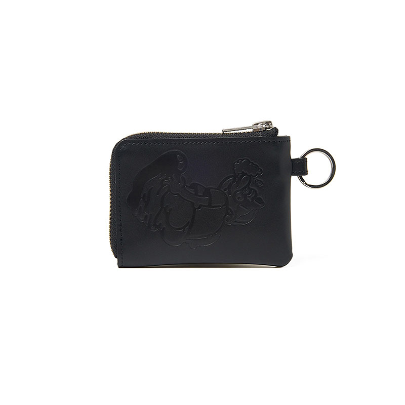 WKNDRS(ウィーケンダーズ)/ LEATHER CARD WALLET -2.COLOR-(BLACK)