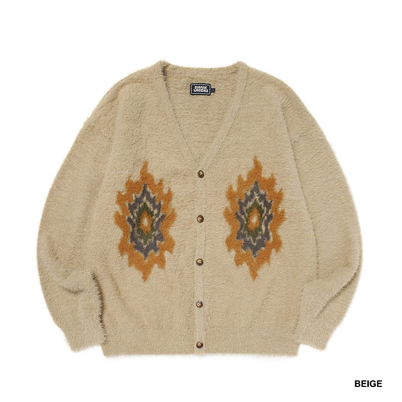 WKNDRS(ウィーケンダーズ)/ FLAME CARDIGAN -2.COLOR-
