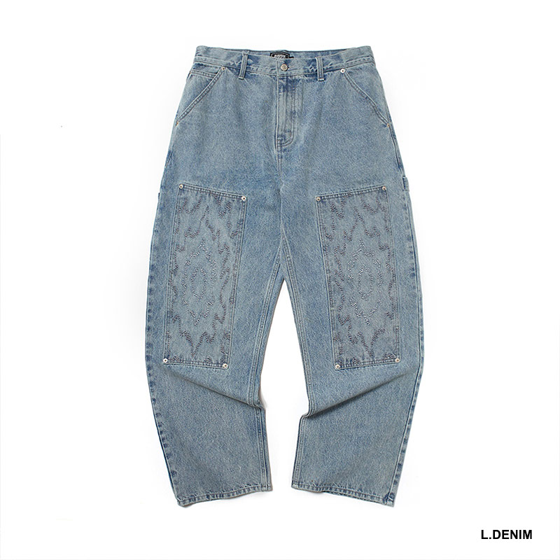 WKNDRS(ウィーケンダーズ)/ FLAME DOUBLE KNEE PANTS -2.COLOR-