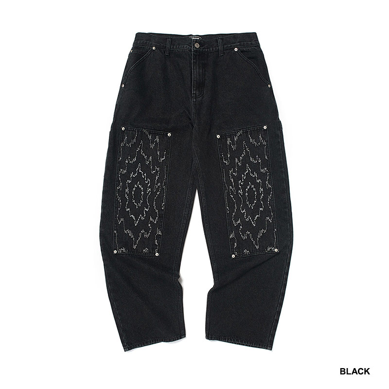 WKNDRS(ウィーケンダーズ)/ FLAME DOUBLE KNEE PANTS -2.COLOR-