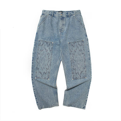 WKNDRS(ウィーケンダーズ)/ FLAME DOUBLE KNEE PANTS -2.COLOR-