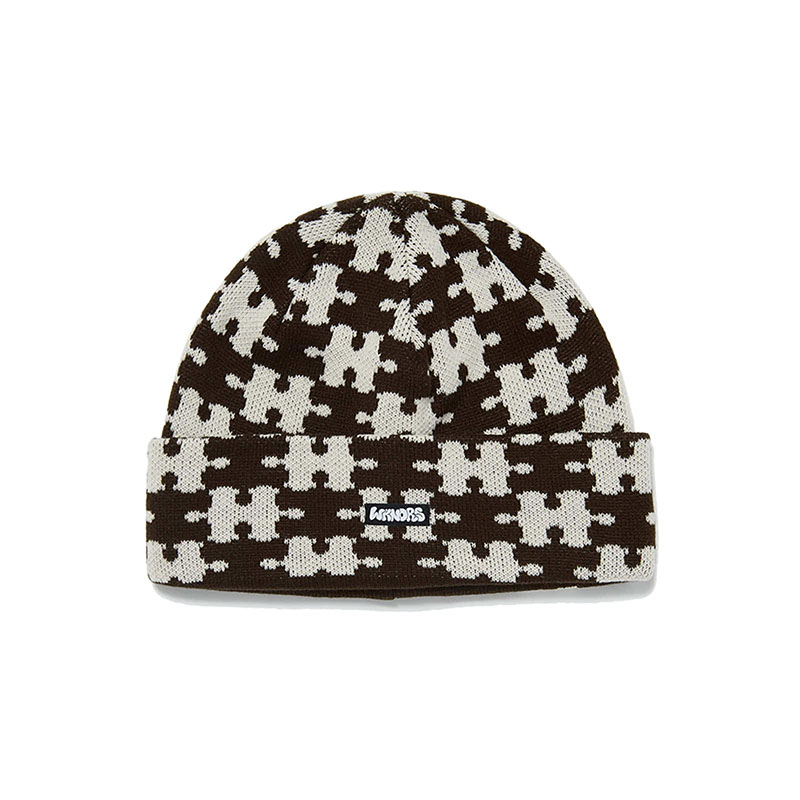 WKNDRS(ウィーケンダーズ)/ PUZZLE BEANIE -2.COLOR-(BROWN)