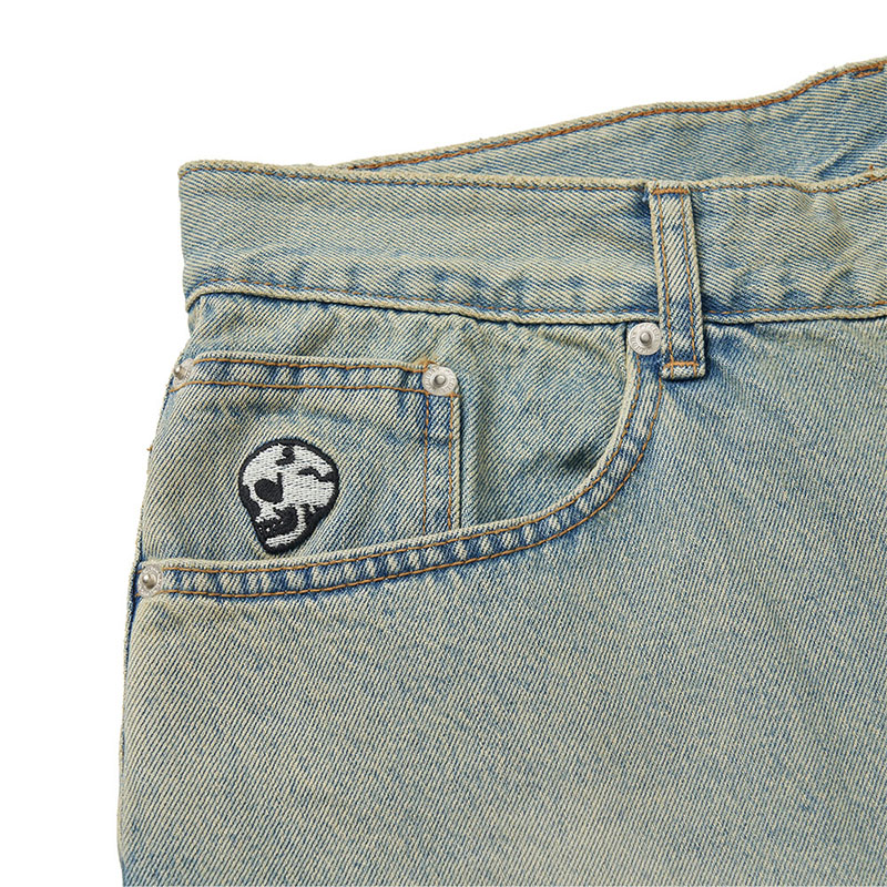 WKNDRS(ウィーケンダーズ)/ SKULL WASHED PANTS -2.COLOR-