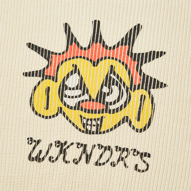 WKNDRS(ウィーケンダーズ)/ FACE LOGO KNIT SWEATER -IVORY-