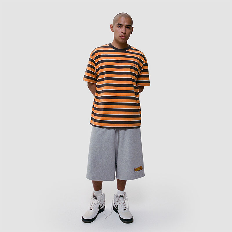 WKNDRS(ウィーケンダーズ)/ STRIPED LOGO T-SHIRT -2.COLOR-