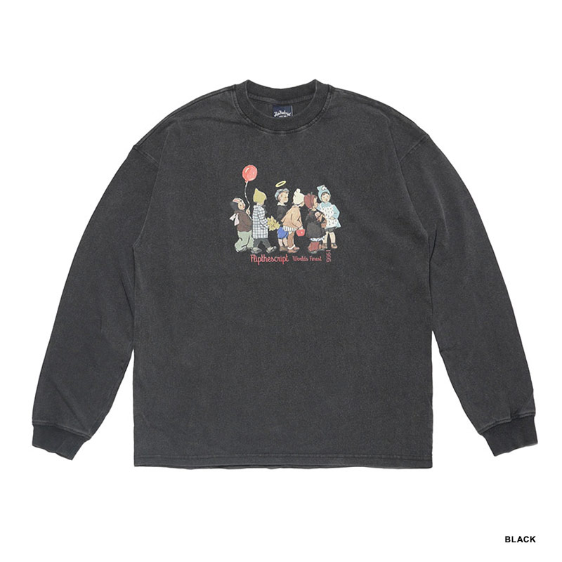 FLIP THE SCRIPT(フリップザスクリプト)/ BALLOON WASH LS TEE -3.COLOR-